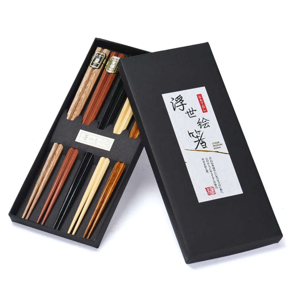 Classic Beechwood Chopsticks Set