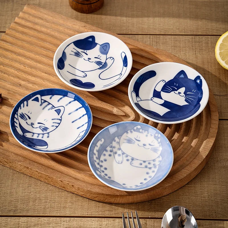 Lucky Cat Ceramic Plate - Furialuz