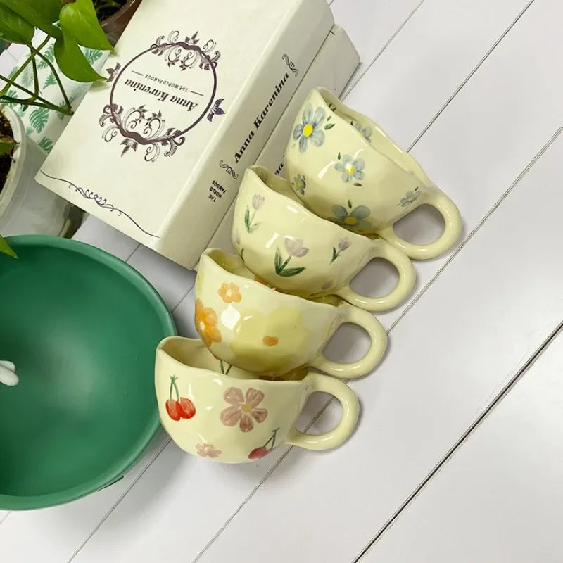 Floral Tea Mug - Furialuz