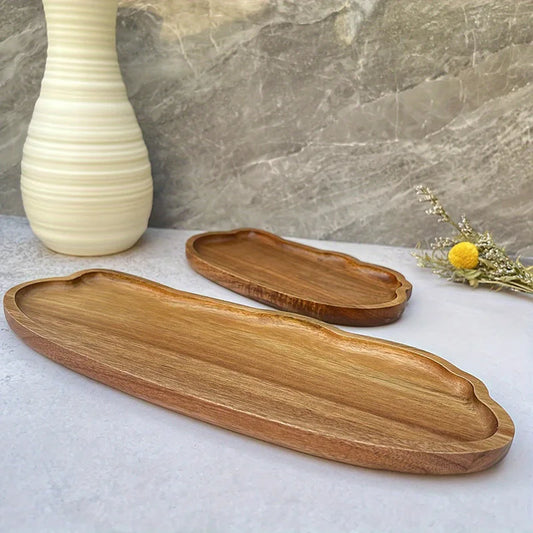 Japanese-Style Wooden Serving Tray - Furialuz