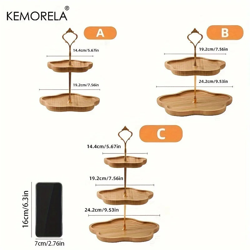 Floral Layered Display Tray - Furialuz