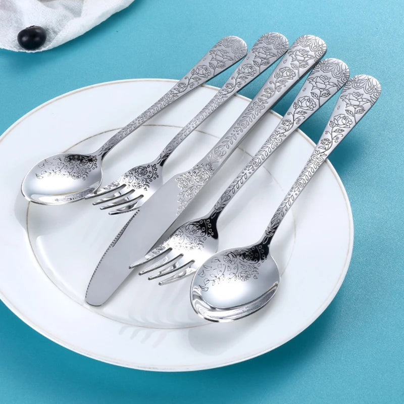 Aurora Gold Cutlery Set - Furialuz